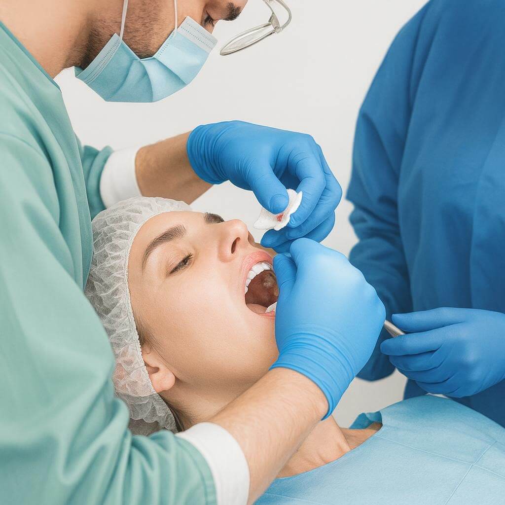 Kieferorthopädische Behandlung im Behandlungsstuhl
